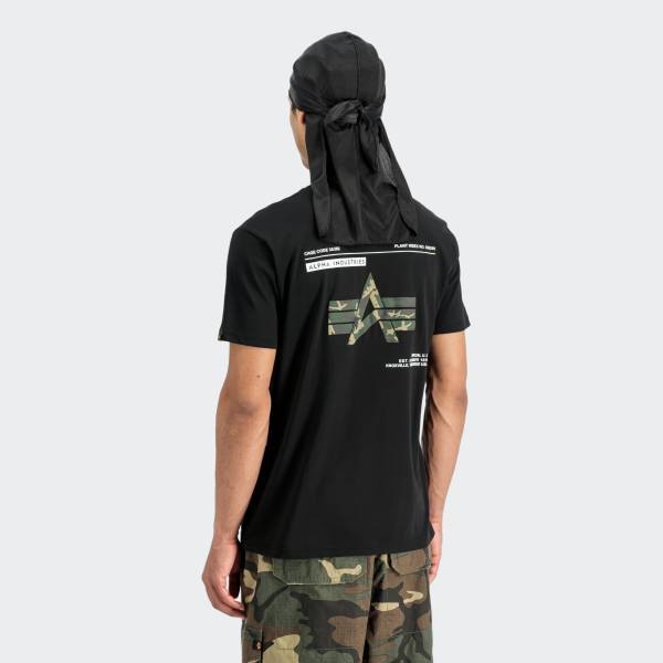 ALPHA INDUSTRIES CAMO LABEL BACKPRINT T-SHIRT