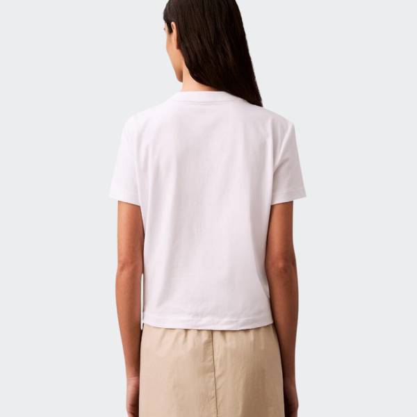 CALVIN KLEIN FLOCKED LOGO TEE
